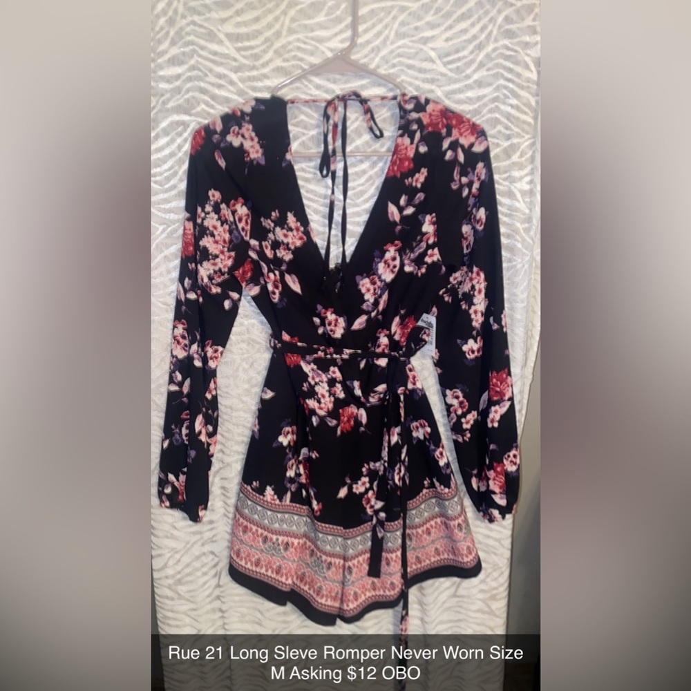 Rue 21 Long Sleeve Romper